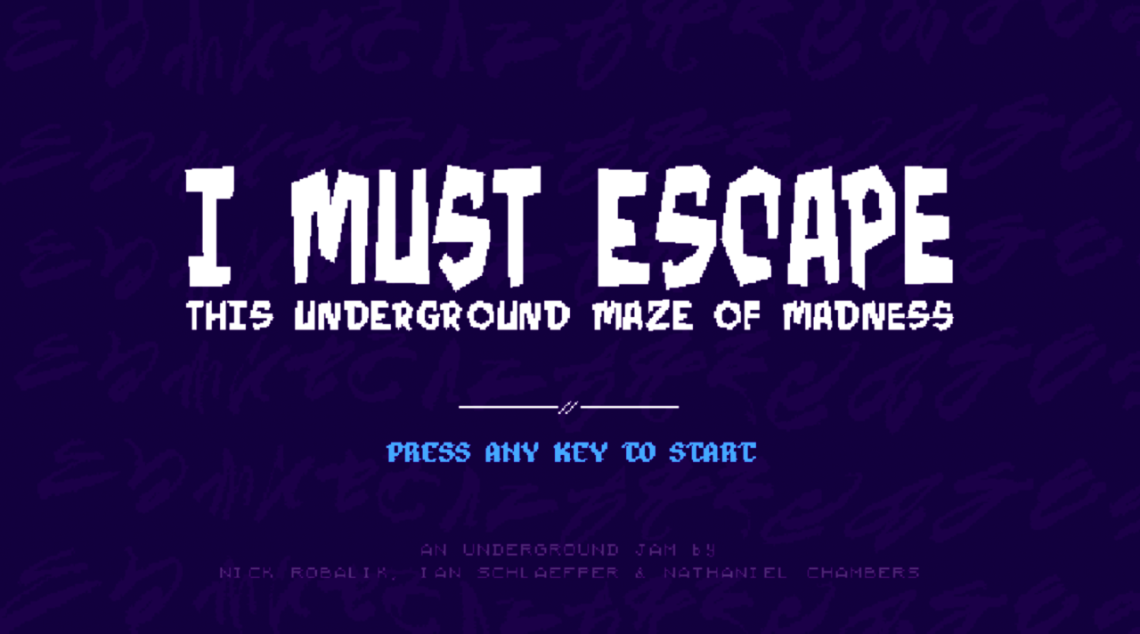 I Must Escape!